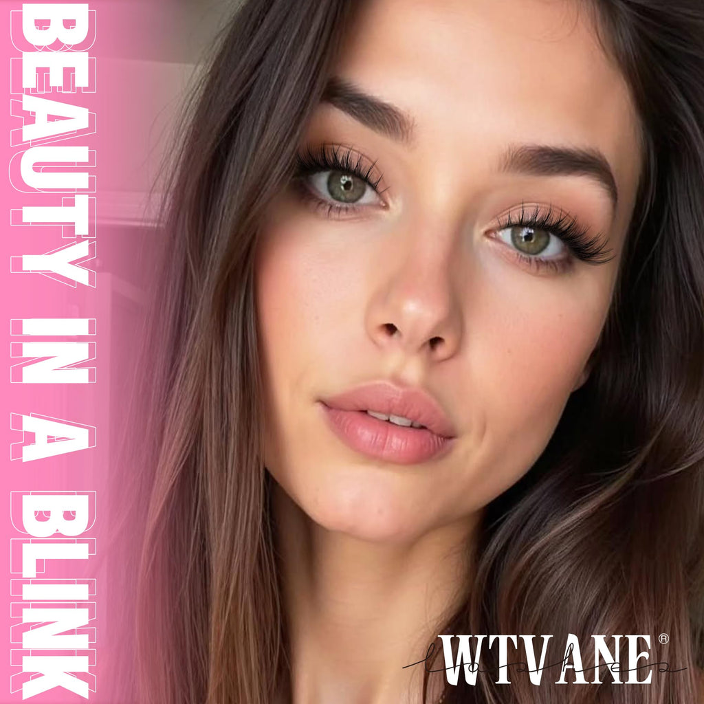 Wtvane Lash Clusters Kit Wispy Natural Lash Extensions with Bond & Seal