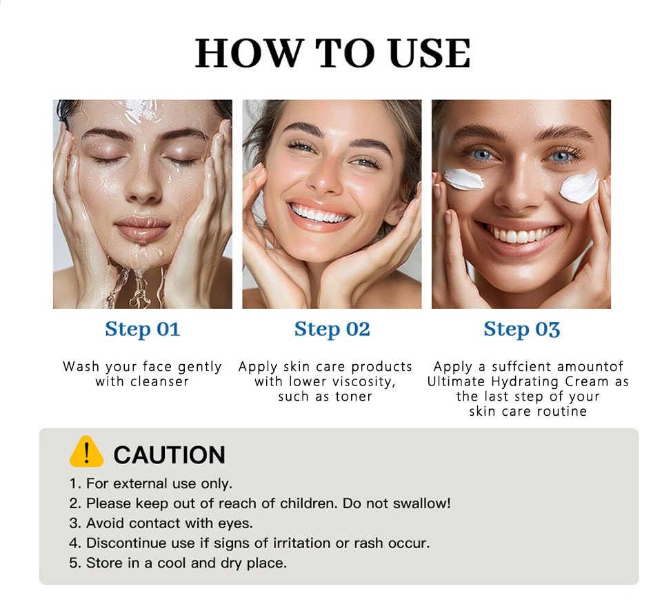 wwaiwenl Youthful Moisturizing Face Cream with Collagen, Centella Asiatica & Hyaluronic Acid | All-Day Hydration | 2 x 100ml