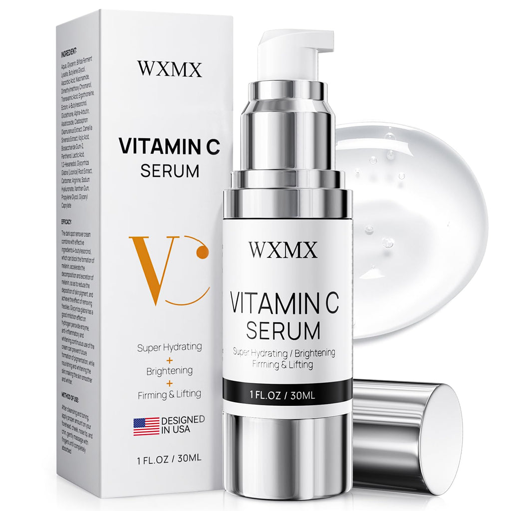 WXMX Super C Serum for Mature Skin | Hydrating Vitamin C + Hyaluronic Acid | 1 fl oz