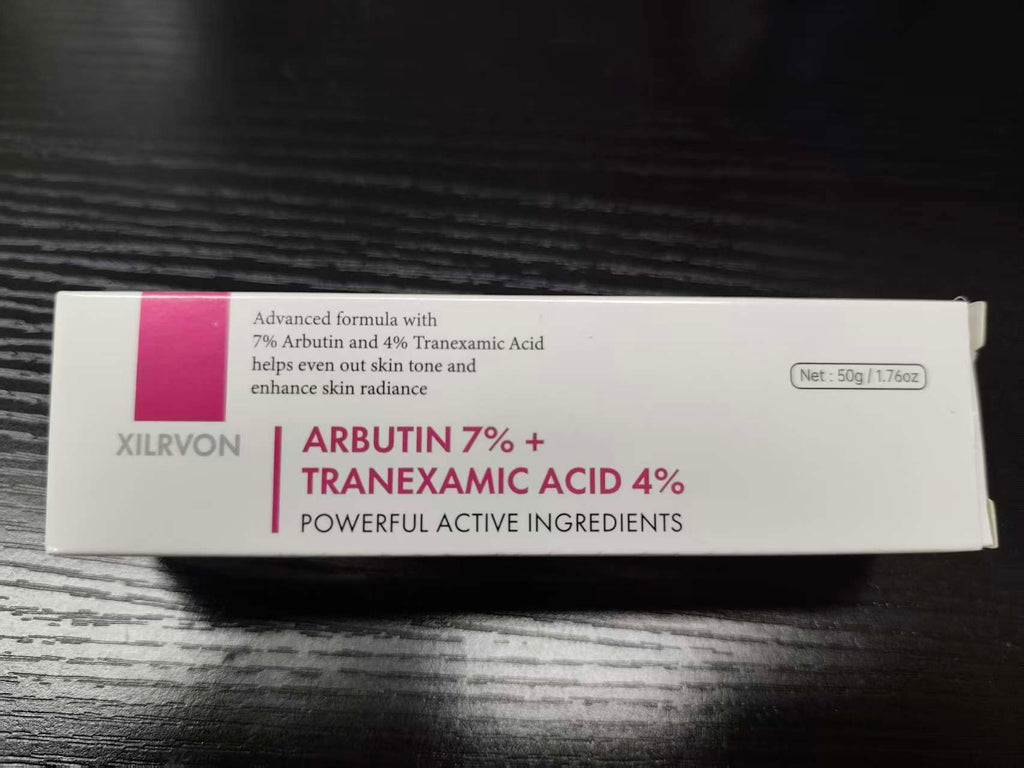 XILRVON Arbutin 7% + Tranexamic Acid 4% Cream with Niacinamide 1% – Dark Spots & Uneven Skin Tone, 1.76 oz