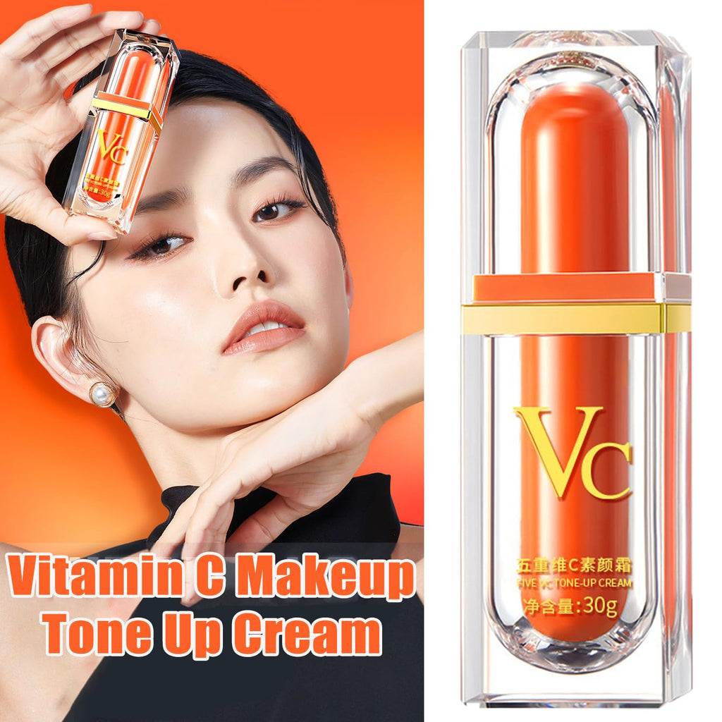 XIRUJNFD Vitamin C Tone-Up Cream – 4-In-1 Makeup Solution (Five Vitamin C)