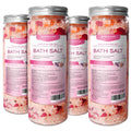 XIWEIOO Bath Salts Set – 56 oz Pack of 4 with Himalayan Pink Salt