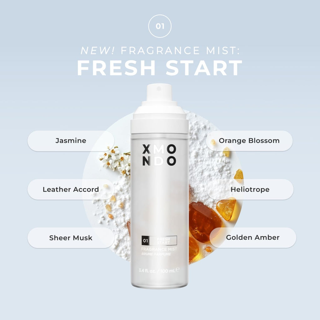 XMONDO 01 Fresh Start Fragrance Mist – Lightweight Hair & Body Perfume with Hyaluronic Acid & Squalane