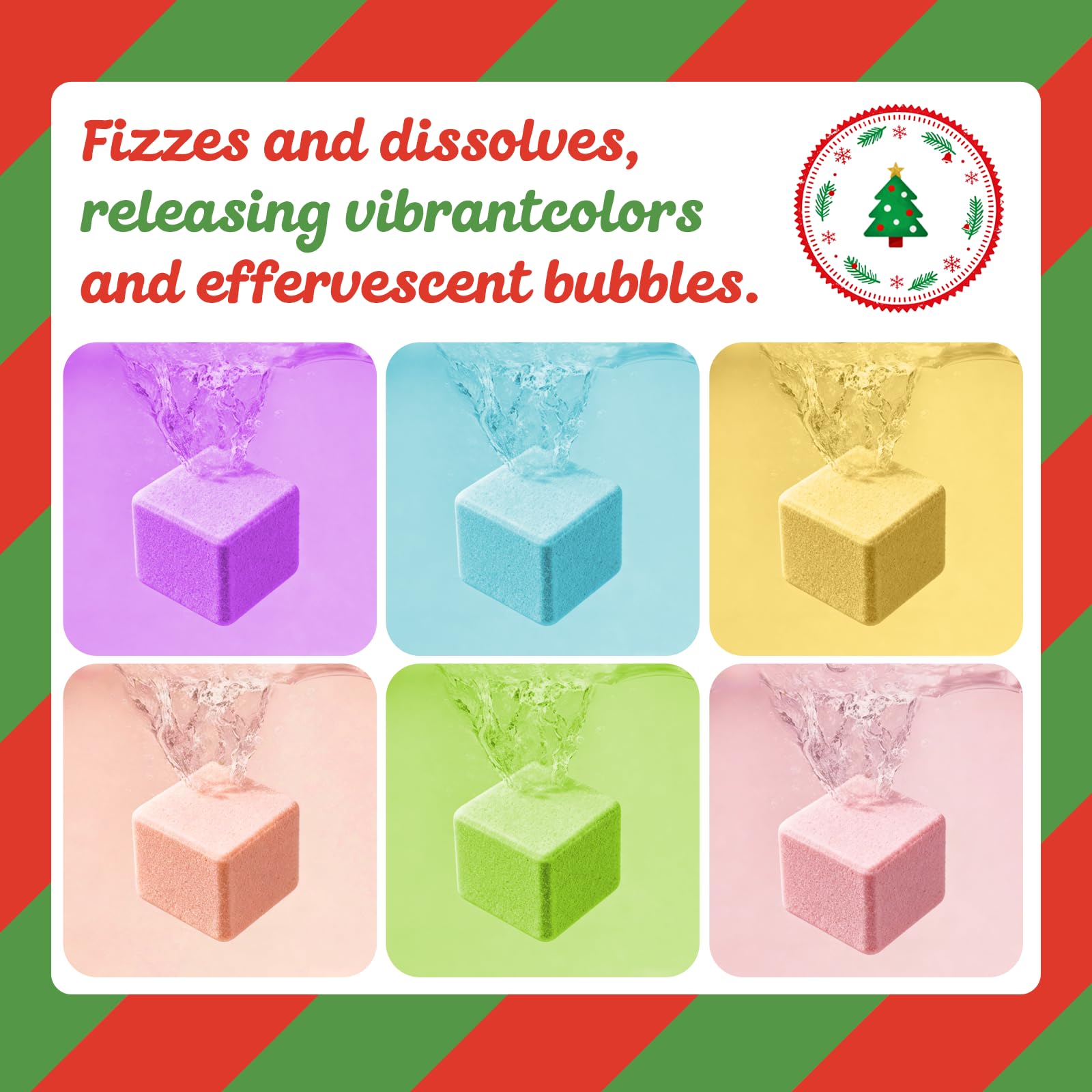 XmtJXn Christmas Bath Bombs – 6 Pack with Surprise Toys Gift Set