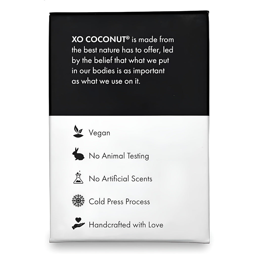 XO COCONUT Coconut Oil Bar Soap - Handcrafted Organic Vegan with Eucalyptus, 2 Bars (4 oz each)