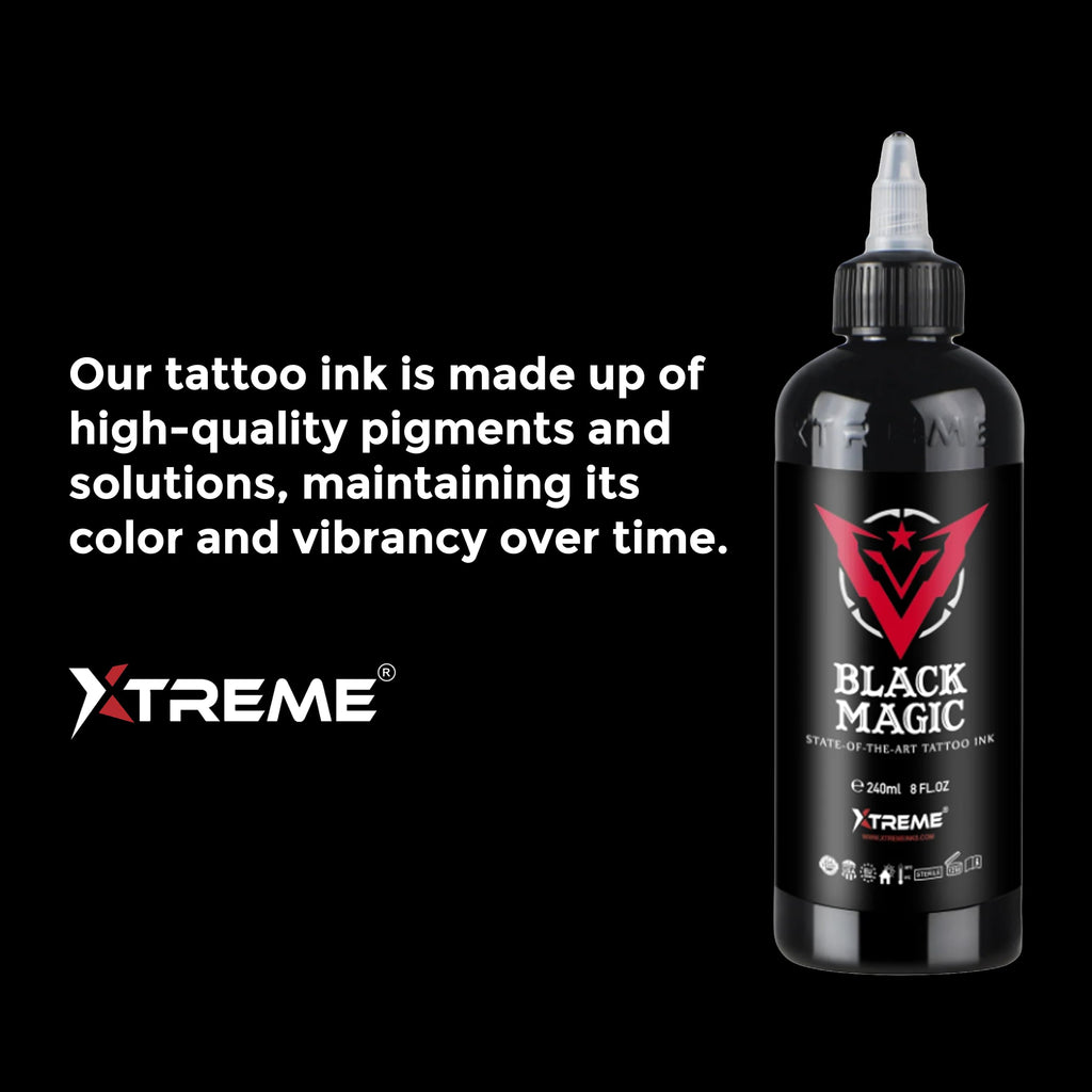 Xtreme Ink Neon Set – 5 Color Neon Tattoo Inks | Water-Based, Vegan, UV-Free
