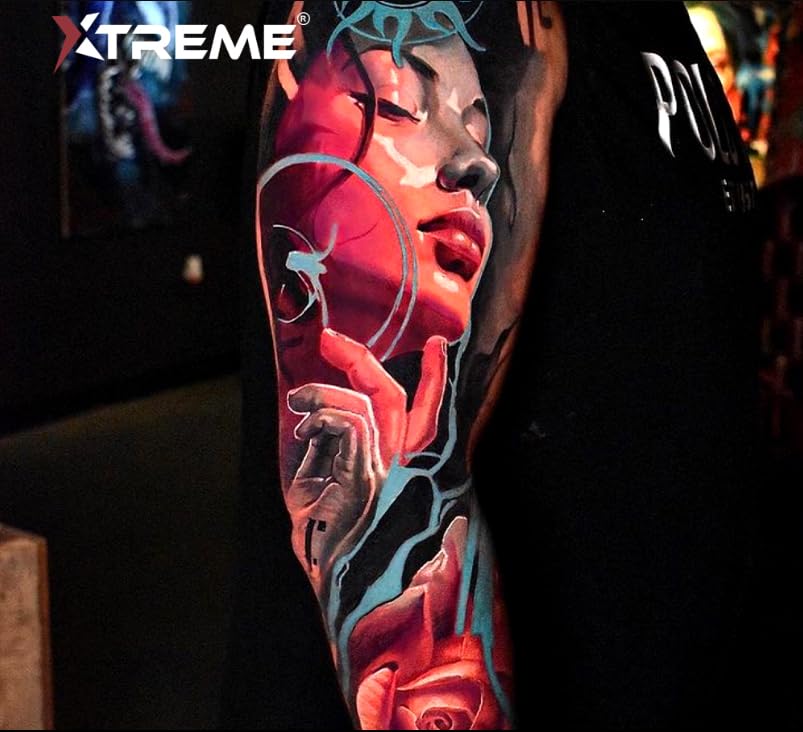 Xtreme Ink Neon Set – 5 Color Neon Tattoo Inks | Water-Based, Vegan, UV-Free