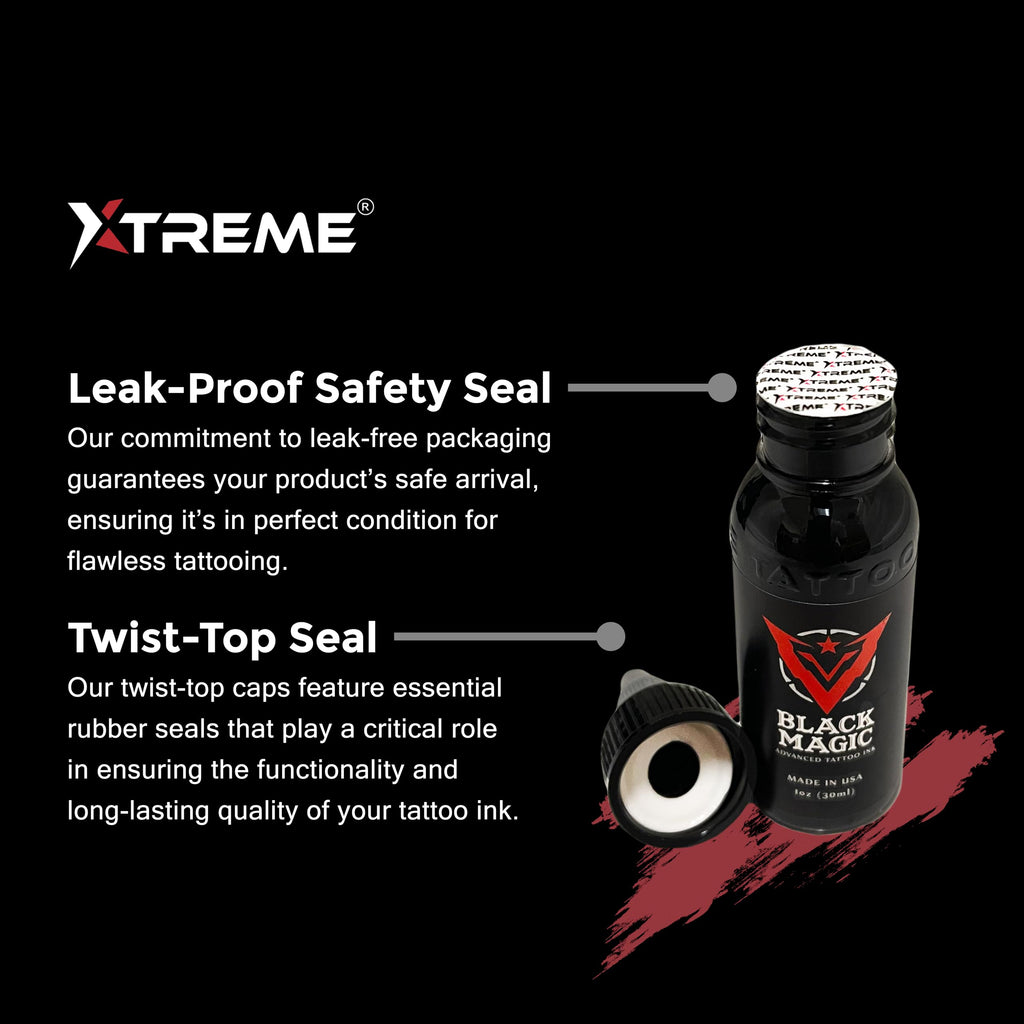 Xtreme Ink Neon Set – 5 Color Neon Tattoo Inks | Water-Based, Vegan, UV-Free