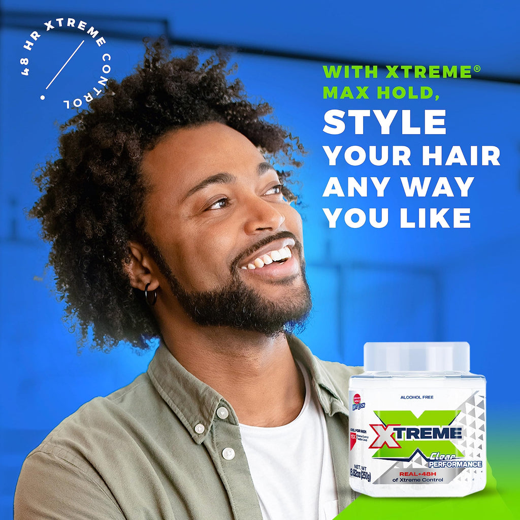 Xtreme Performance Clear Styling Gel with Aloe Vera – 8.82 oz Jar (Pack of 12) | Extra-Strong Hold