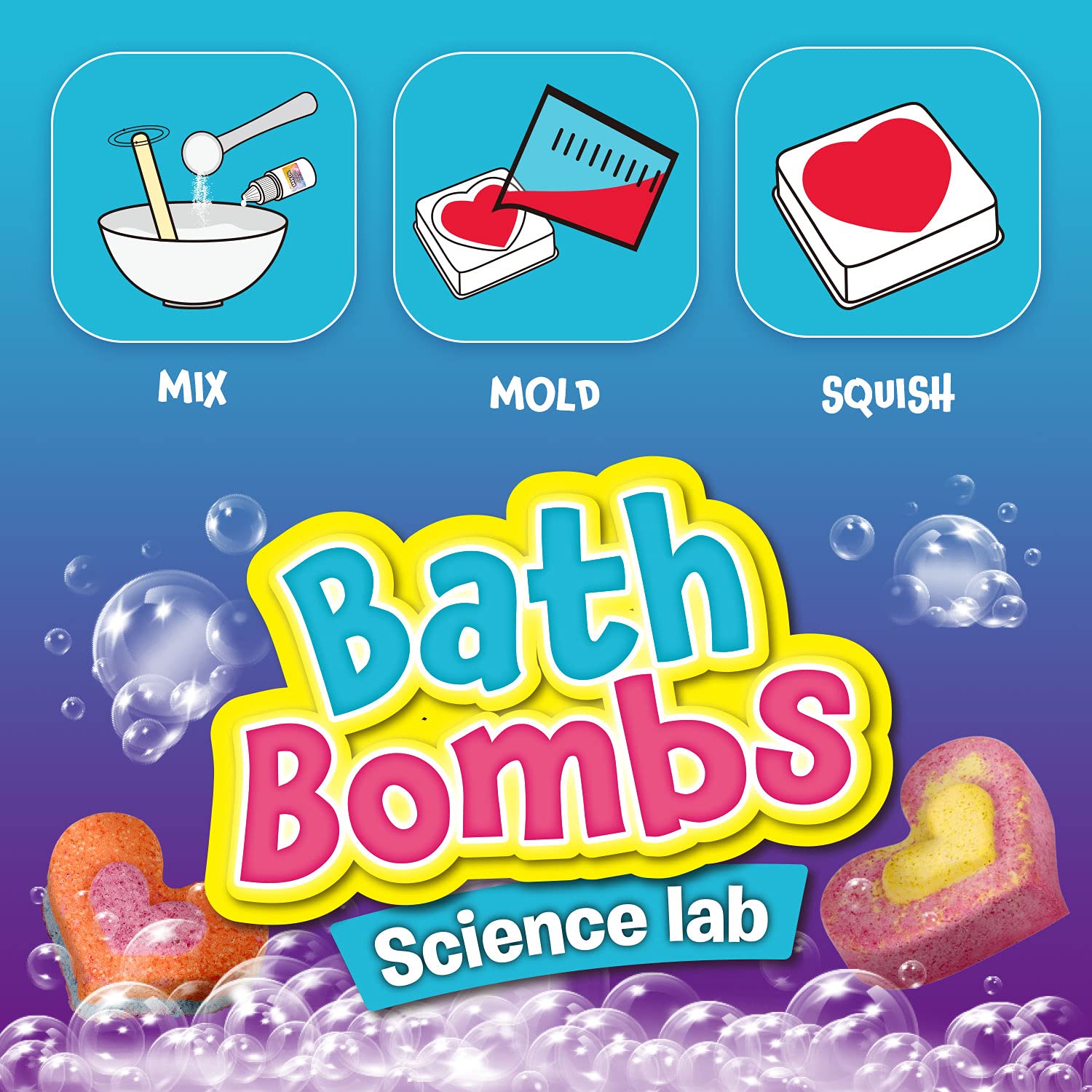 XX Bath Bombs Science Lab Kit — Create 10 Fizzy Bombs | STEM Craft Gift for Girls Aged 8-12