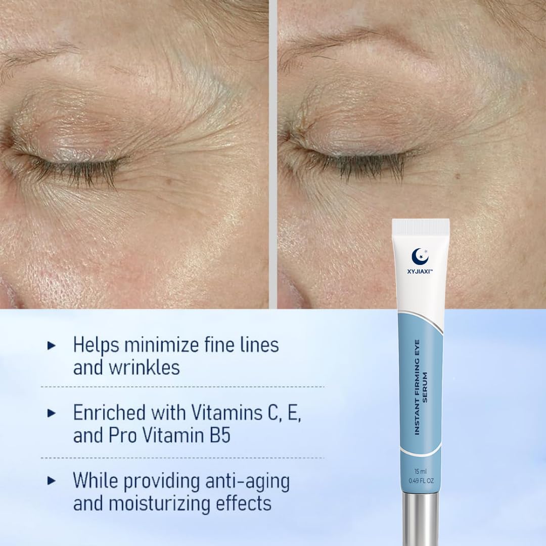 XYJIAXI Instant Firming Eye Serum – Quick Lift & Long-Lasting Firmness (15 ml, 0.49 oz)