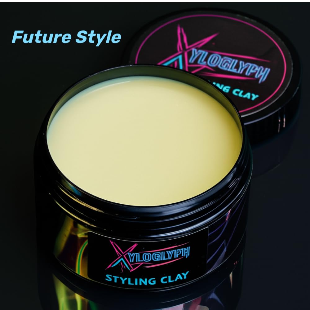 Xyloglyph Men's Hair Paste - Strong Hold, Matte Finish | Texturizing Styling Clay for Men - 100g