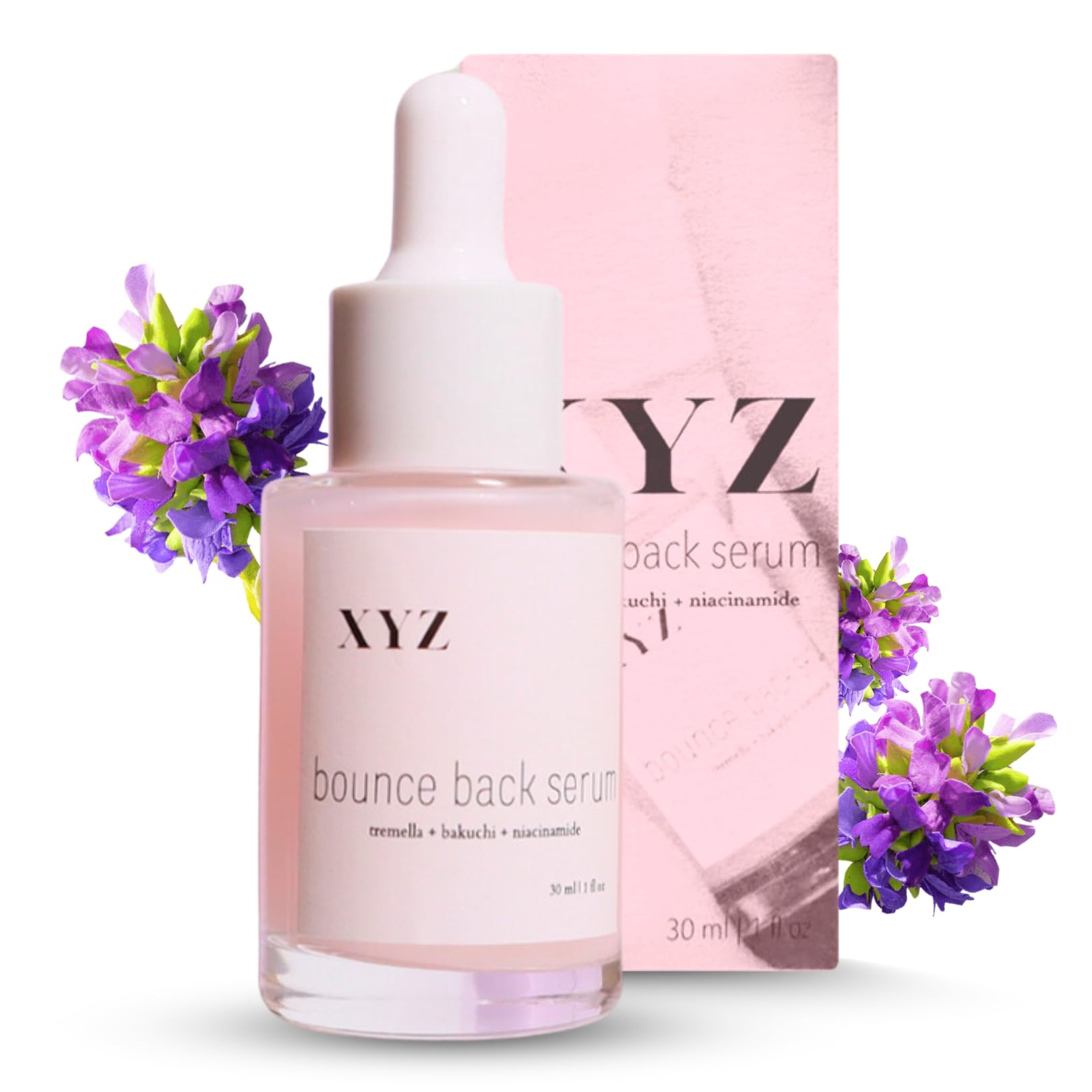 XYZ Skin Bounce Back Serum with Bakuchiol – Gentle Hydration & Brightening (1 oz / 30 mL)