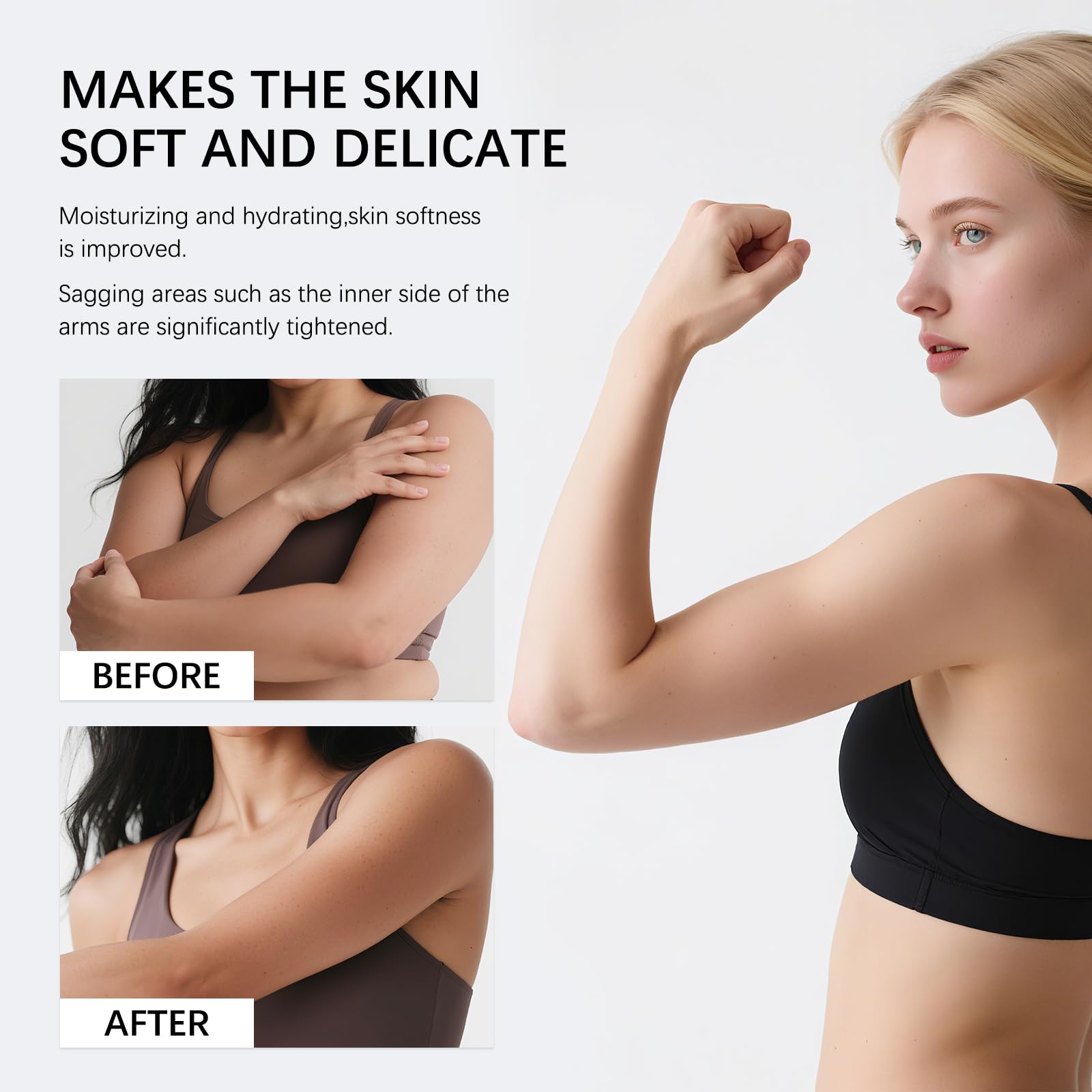 Yabacado Champagne Lift & Firming Body Cream – Vanilla | Lightweight Hydration & Gentle Toning