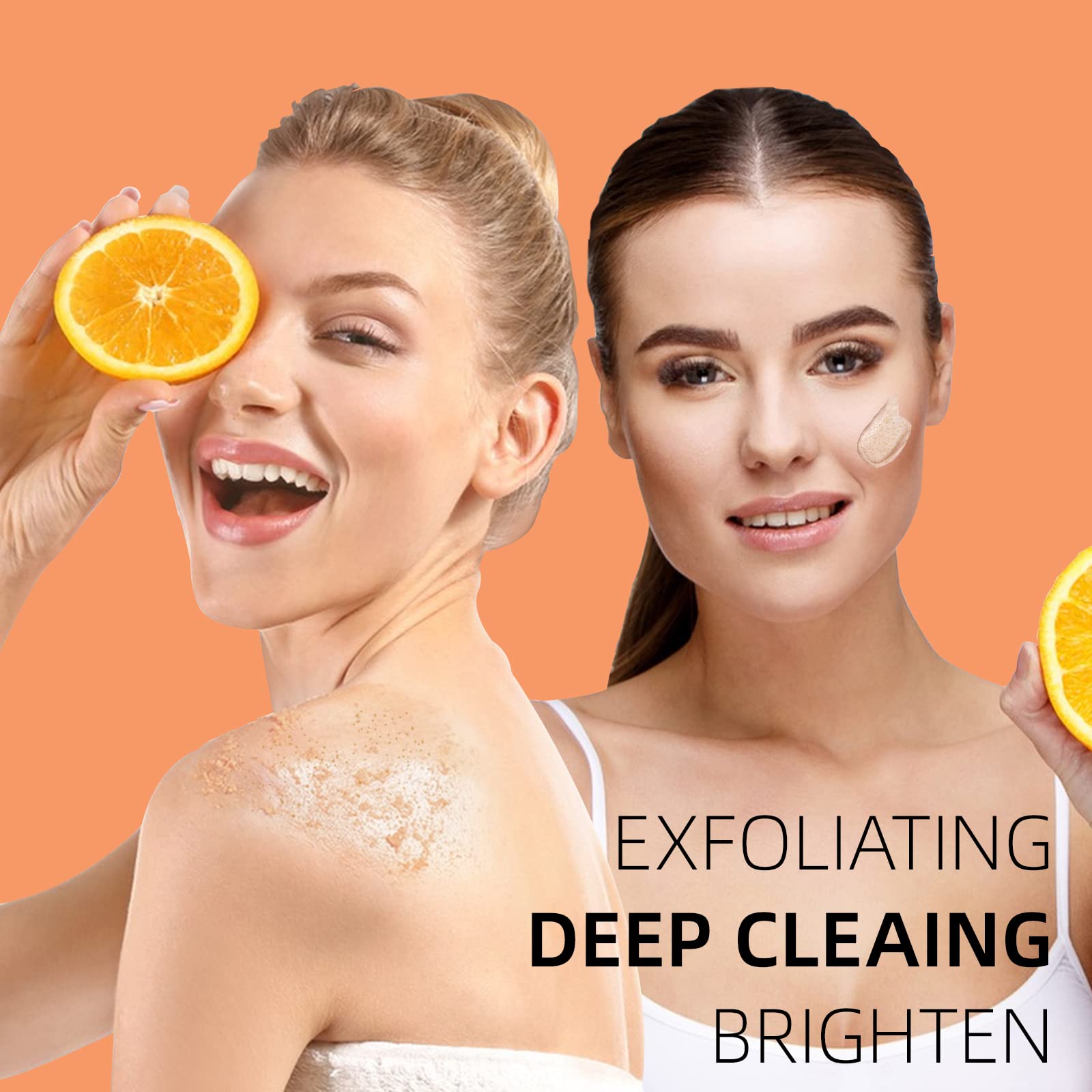 YAFUSIPE Vitamin C & Retinol Facial Scrub – Exfoliating Face Wash & Body Scrub (3.5 oz)