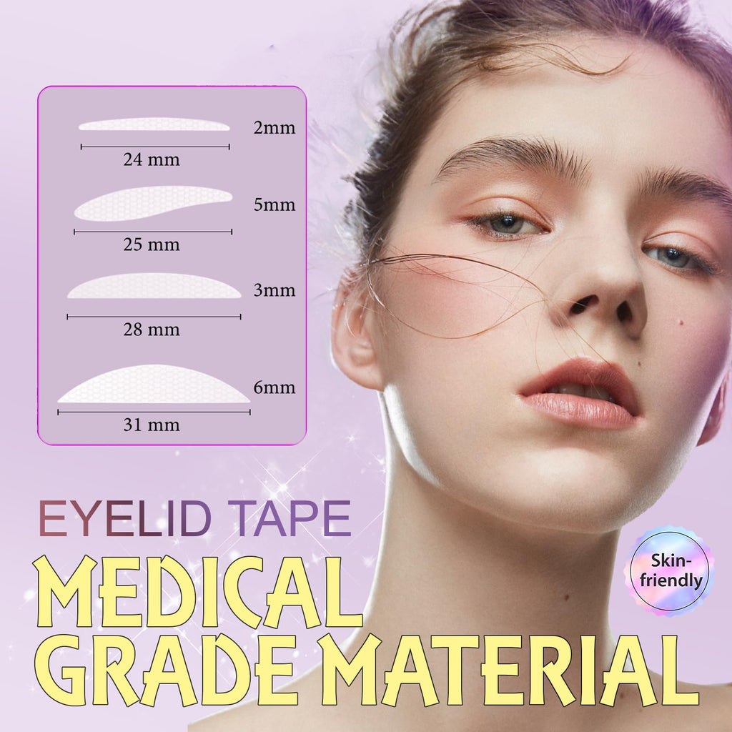 YAGUVI 720PCS Invisible Eyelid Tape – Natural-Looking Lift for Hooded Eyes