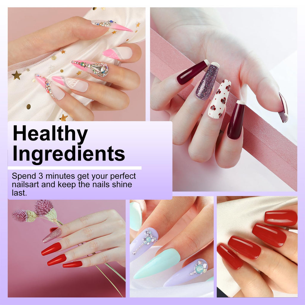 YALSYNY Gel Nail Polish Kit with UV Dryer & USB Nail Drill – DIY Home Nail Art