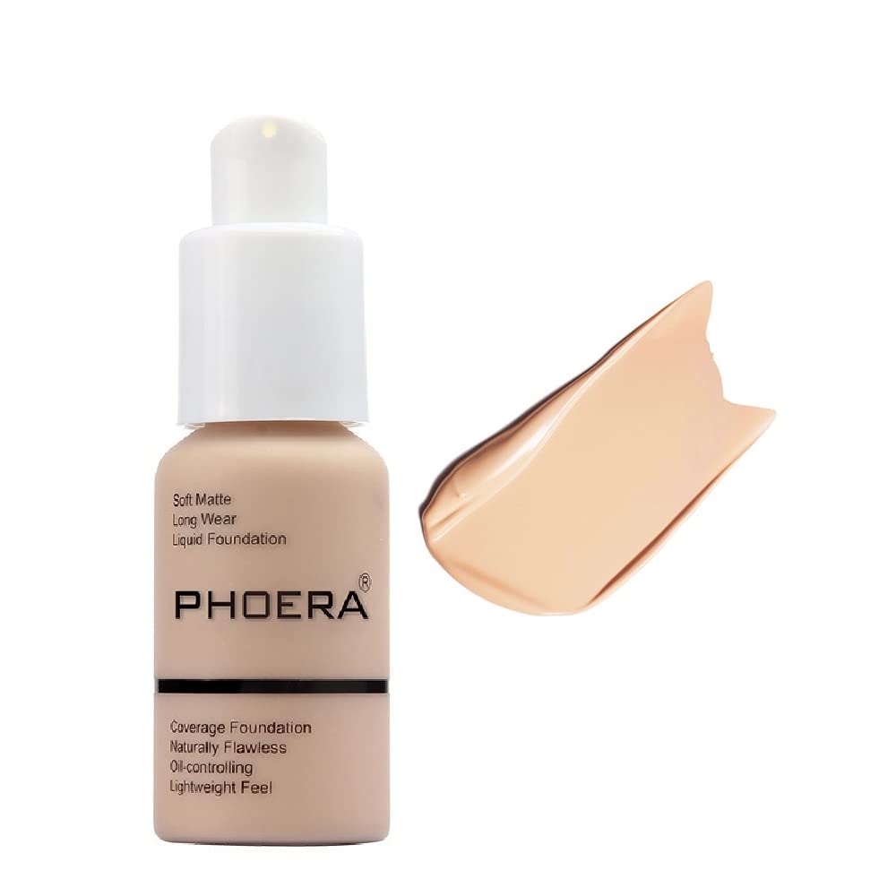 Yaper PHOERA Foundation 102 Nude – Flawless Soft Matte Oil-Control Full Coverage
