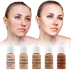 Yaper PHOERA Foundation: Soft Matte, Oil-Control Liquid Foundation – Full Coverage (Buff Beige 104)