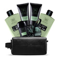 Yard House Men's Luxury Bath & Body Gift Set - 7pc with Leather Toiletry Bag