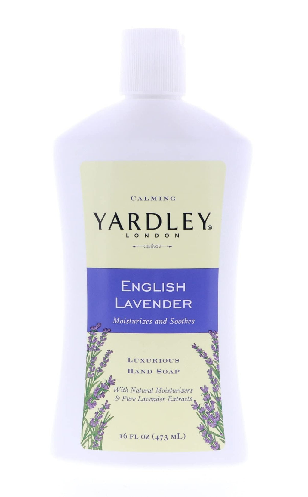 Yardley London English Lavender Hand Soap – Moisturizing & Soothing, 16 oz, 5-Pack