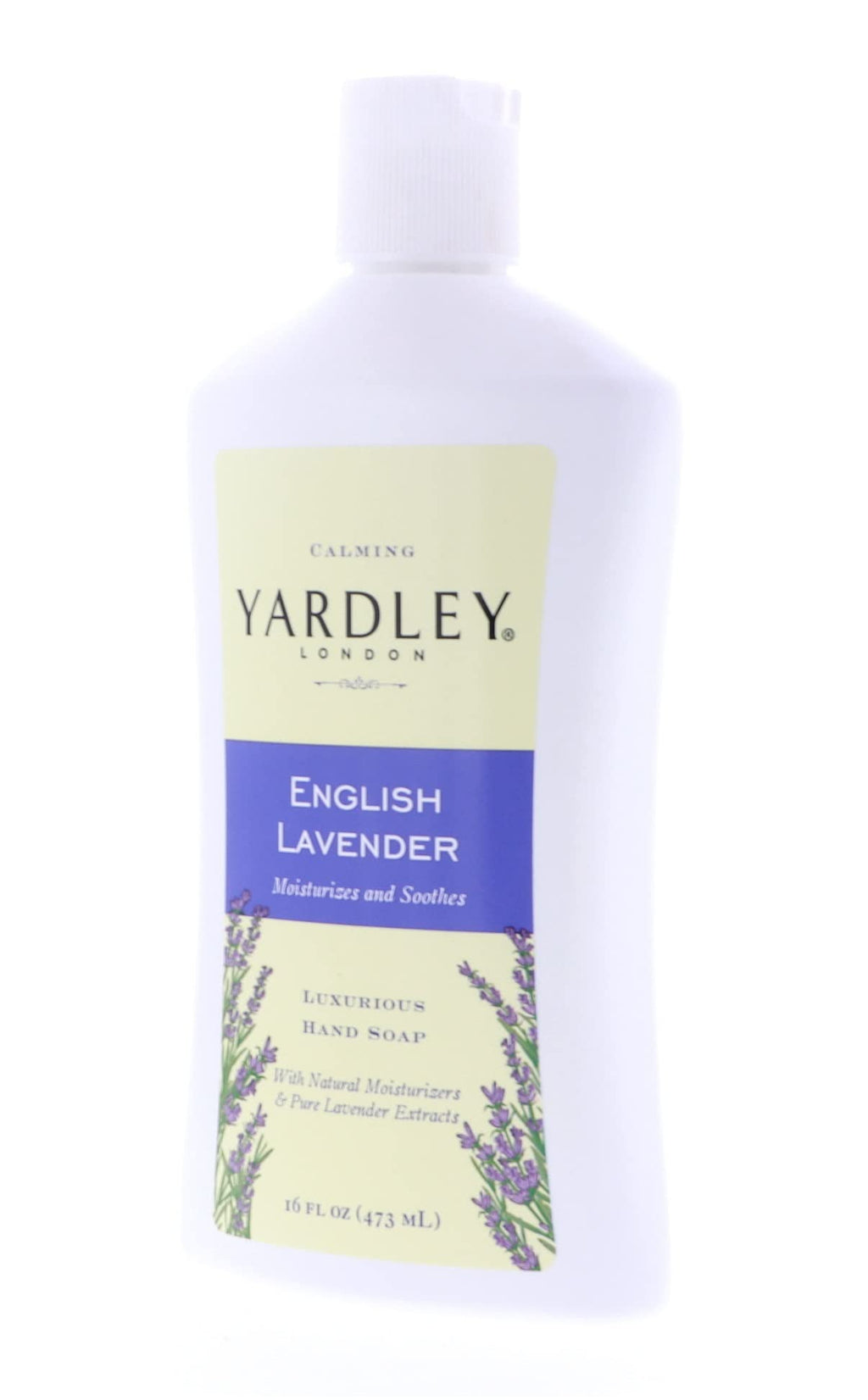 Yardley London English Lavender Hand Soap – Moisturizing & Soothing, 16 oz, 5-Pack