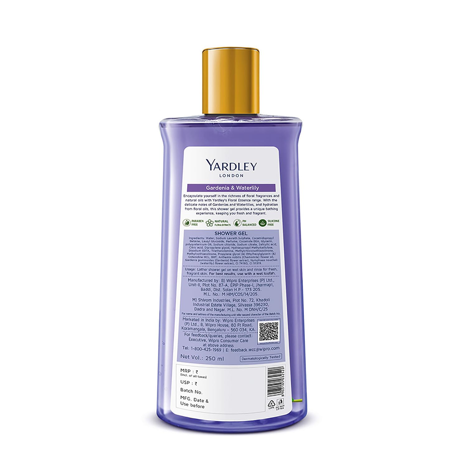 Yardley London Floral Essence Shower Gel Gardenia & Waterlily – 250ml