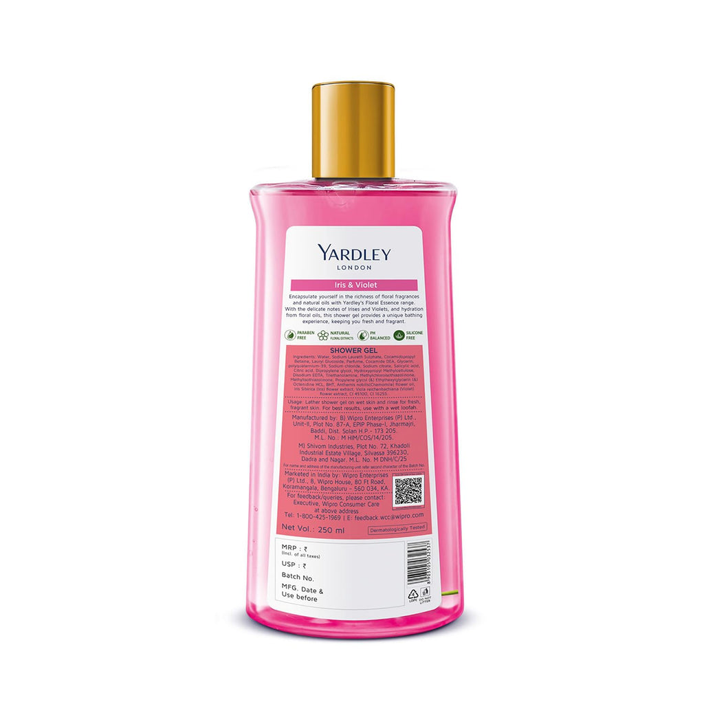 Yardley London Floral Essence Shower Gel Iris & Violet – 250ml