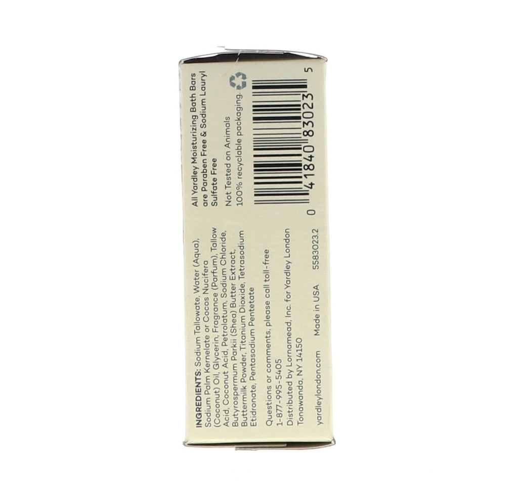 Yardley London Sensitive Skin Shea Buttermilk Bar Soap – 4 oz (Pack of 6)