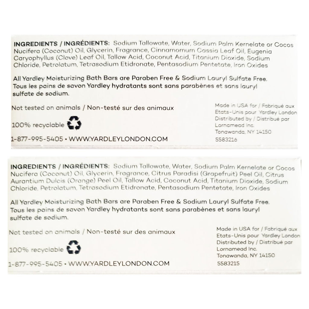 Deal Society Yardley London Limited Edition Soap Variety Pack – 6 Moisturizing Bars (Cinnamon Swirl & Frosted Cranberry) 4oz