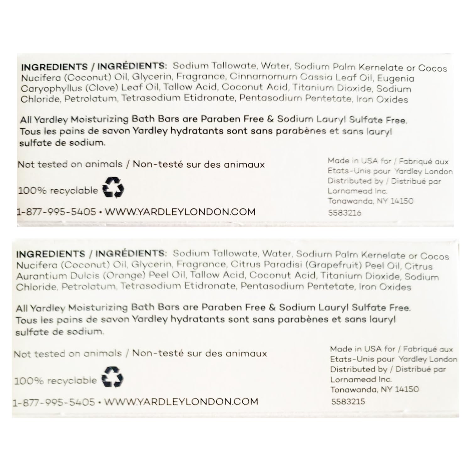 Deal Society Yardley London Limited Edition Soap Variety Pack – 6 Moisturizing Bars (Cinnamon Swirl & Frosted Cranberry) 4oz