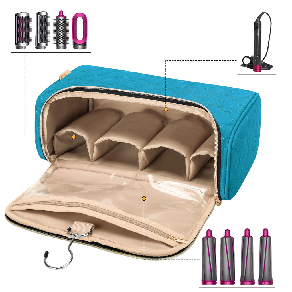 Yarwo Airwrap Travel Case Teal – Portable Storage for Dyson Complete Styler & Attachments