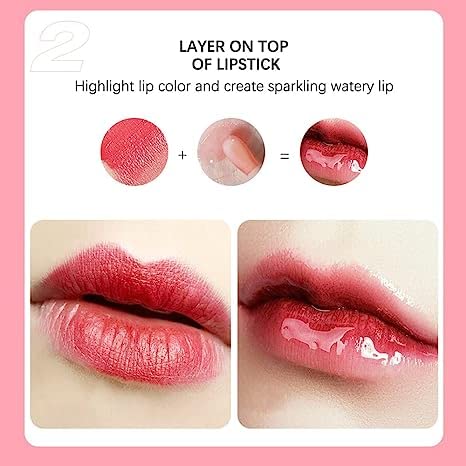 YCNASSS 3 Pcs Plumping Lip Oil – Hydrating Glow, Tint, Long-Lasting Transparent Gloss