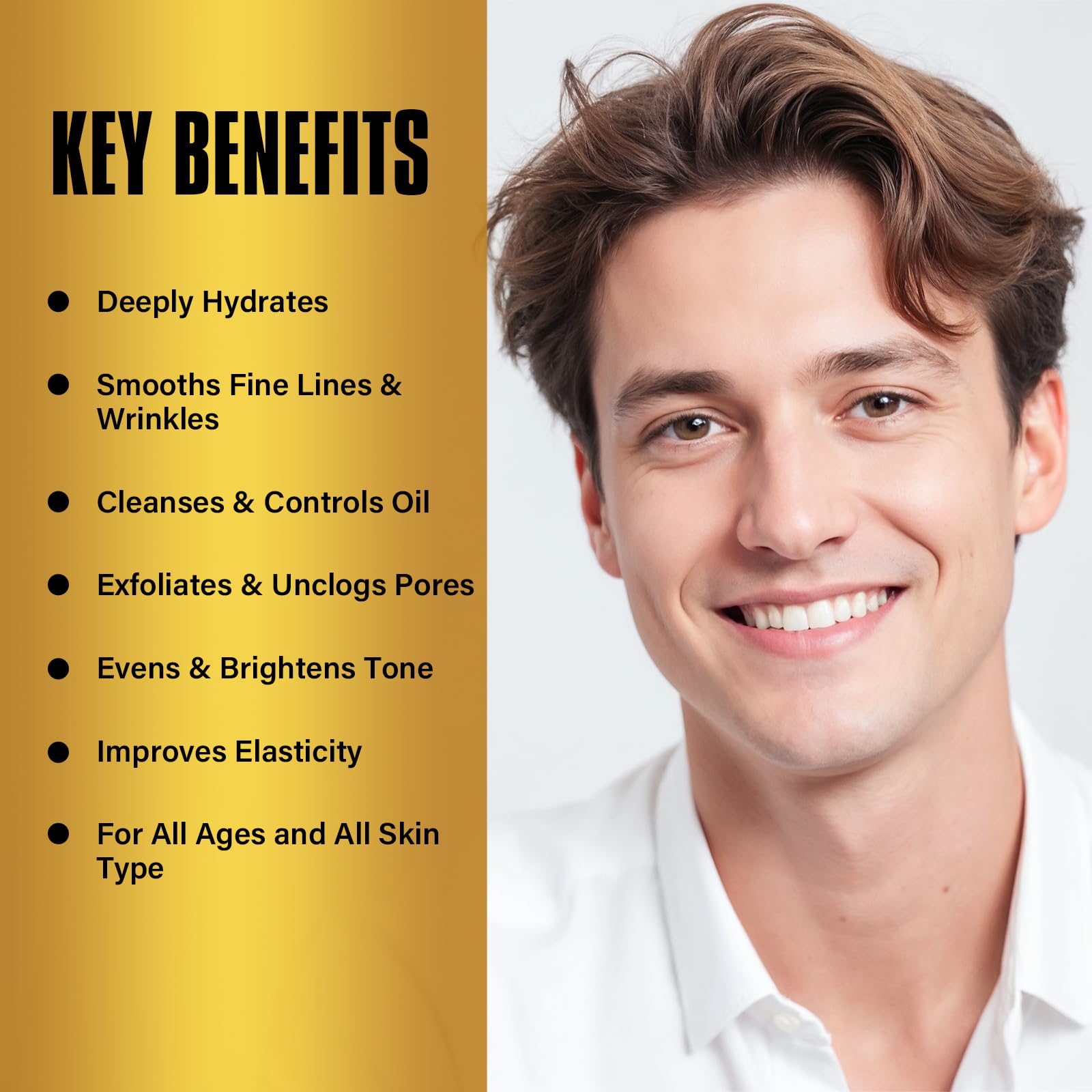YEALIR Men's Anti-Aging Skincare Kit - Retinol & Hyaluronic Acid