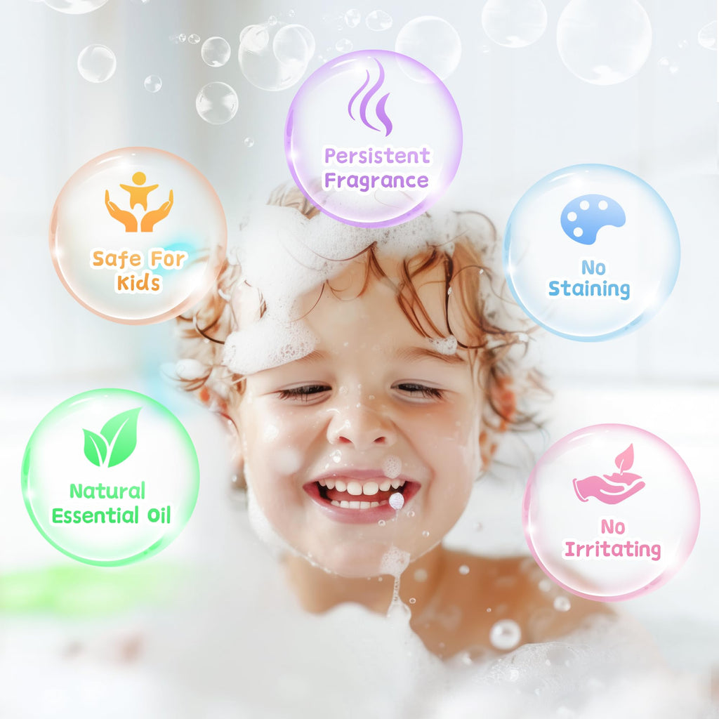 Yekery Glow-in-the-Dark Toy Bath Bombs for Kids – 30 Pcs, Natural & Organic