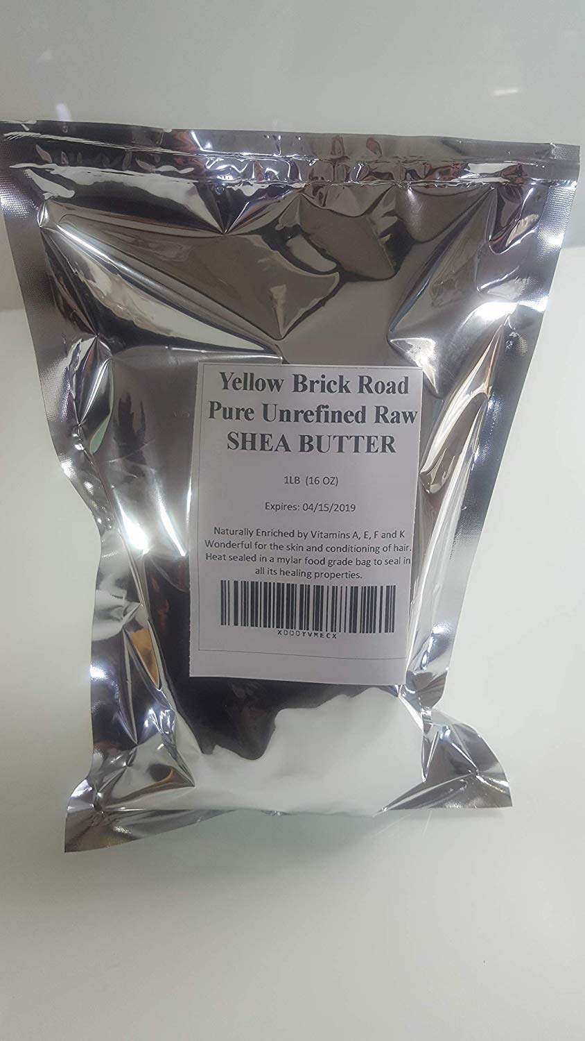 Yellow Brick Road 100% Raw Unrefined Shea Butter – African Grade A Ivory, 16 oz (1 lb)