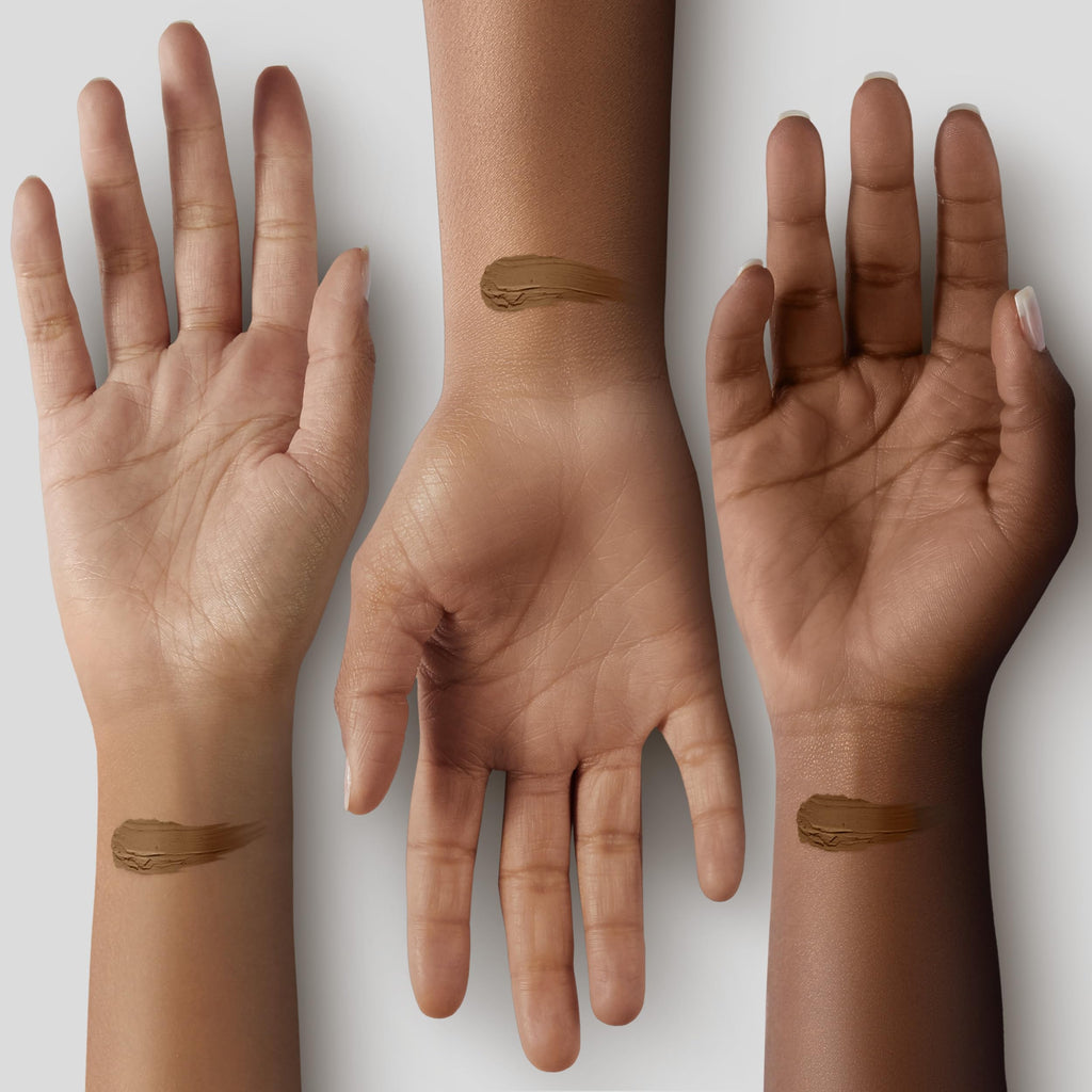 YENSA Serum Foundation Deep 3 — Super Silk Full Coverage with Peptides, Vitamin C & Ferulic Acid