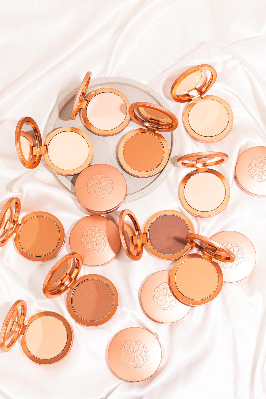 YENSA Super Serum Silk Powder Foundation Tan 1 – Matte, Pore-Blurring Finish (0.35 oz)