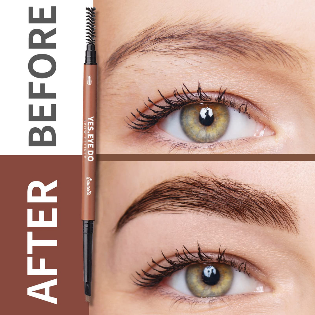 Auburn Eyebrow Pencil by YES.EYE DO — Waterproof Auto Brow Pen with Spoolie