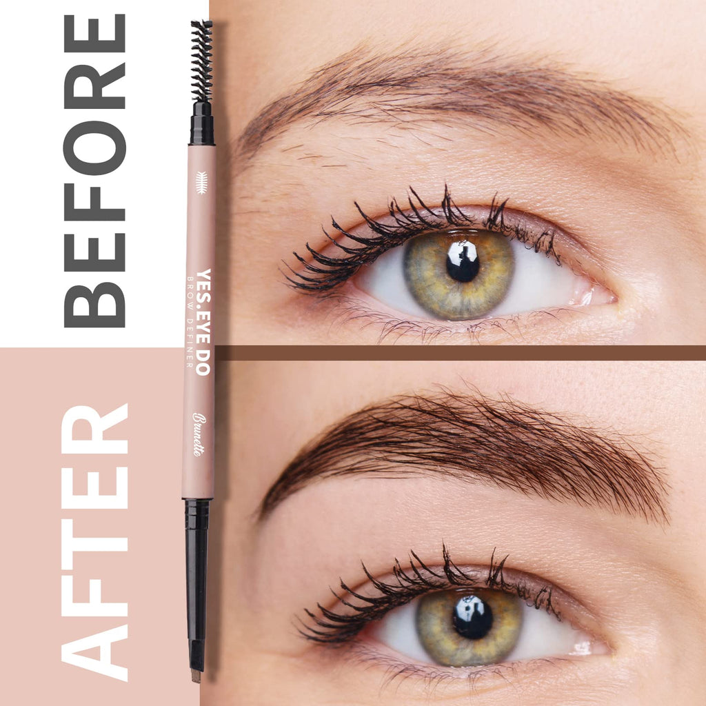 YES.EYE DO Light Grey Eyebrow Pencil for Older Women – Ultra Fine, Hair-Like Strokes, Waterproof