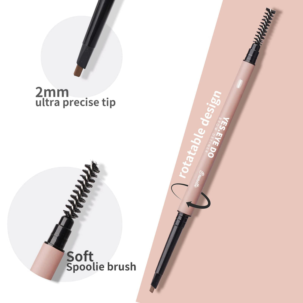 YES.EYE DO Light Grey Eyebrow Pencil for Older Women – Ultra Fine, Hair-Like Strokes, Waterproof