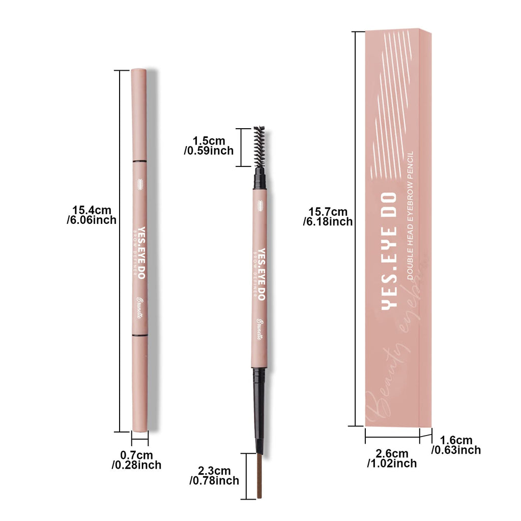 YES.EYE DO Light Grey Eyebrow Pencil for Older Women – Ultra Fine, Hair-Like Strokes, Waterproof
