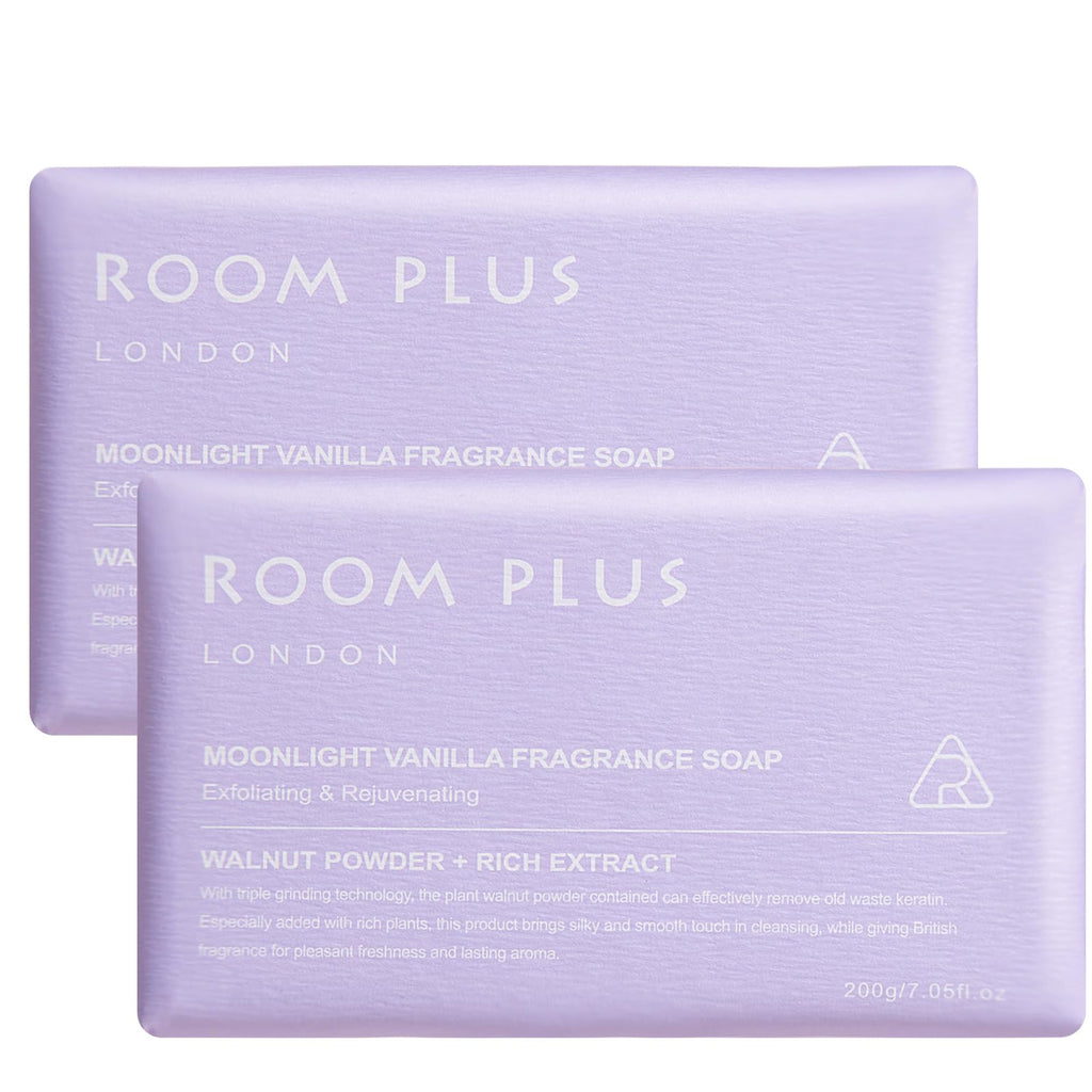 YESUN Fragrance Bar Soap – 2-Pack, 14 oz, Organic Oils, Floral Scent, Walnut Powder Exfoliation