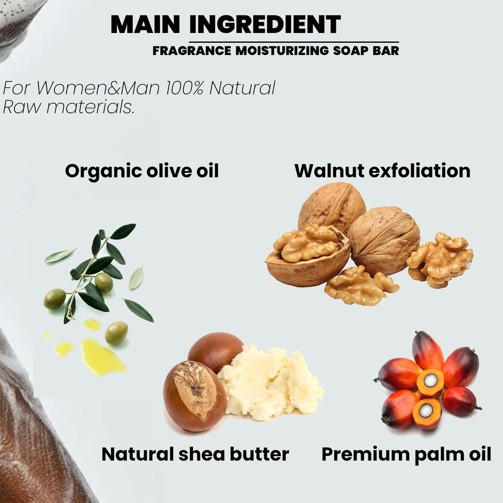 YESUN Fragrance Bar Soap – 2-Pack, 14 oz, Organic Oils, Floral Scent, Walnut Powder Exfoliation