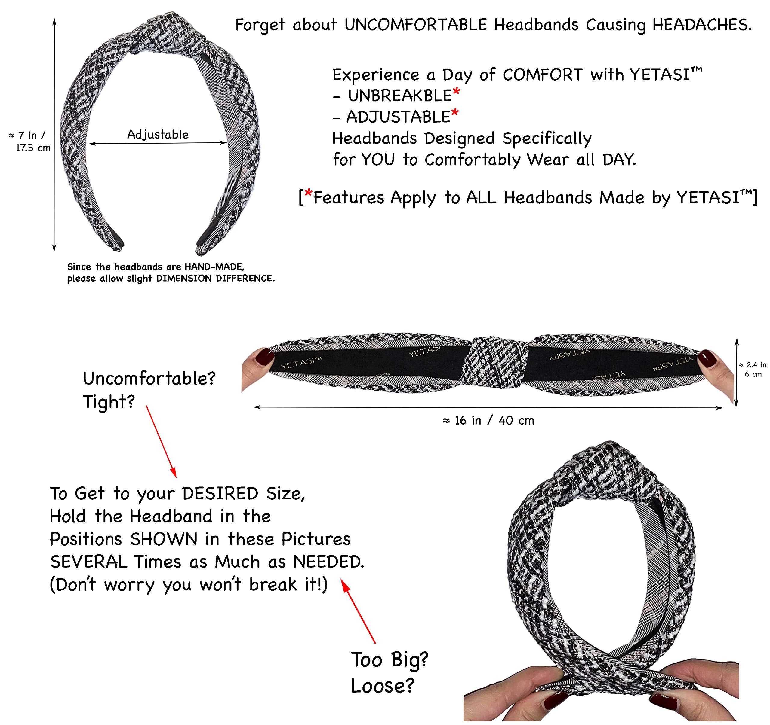 YETASI Green Velvet Knotted Headbands – Non-Slip, All-Day Comfort for Women