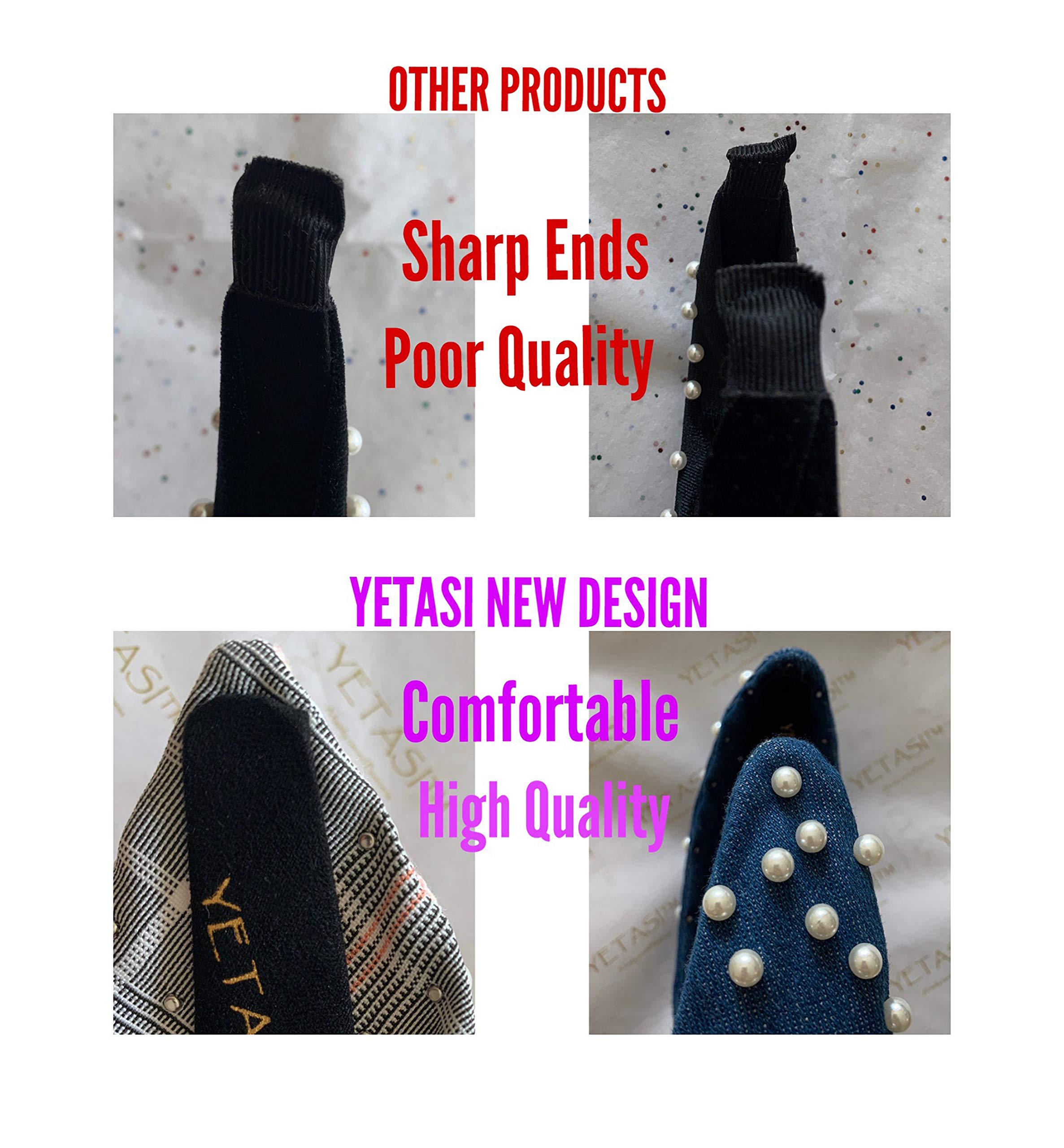 YETASI Green Velvet Knotted Headbands – Non-Slip, All-Day Comfort for Women