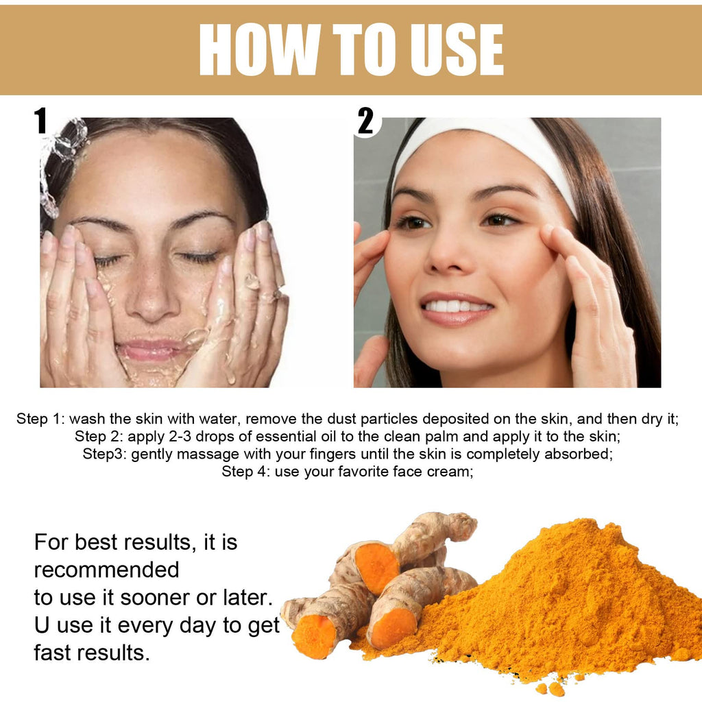 YG LianKai Turmeric Dark Spot Corrector Serum Oil - 2 Pack, 30ml