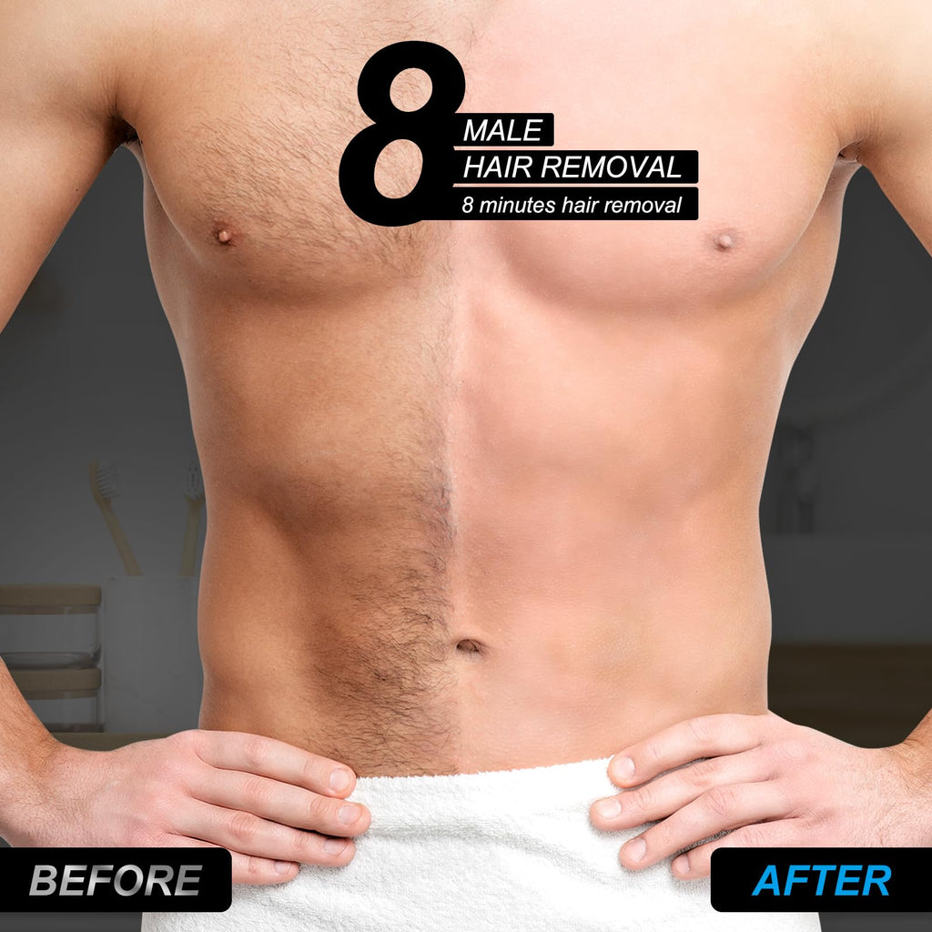 YHFGTTIO Hair Removal Cream for Men – Intimate Area, Painless & Gentle, All Skin Types