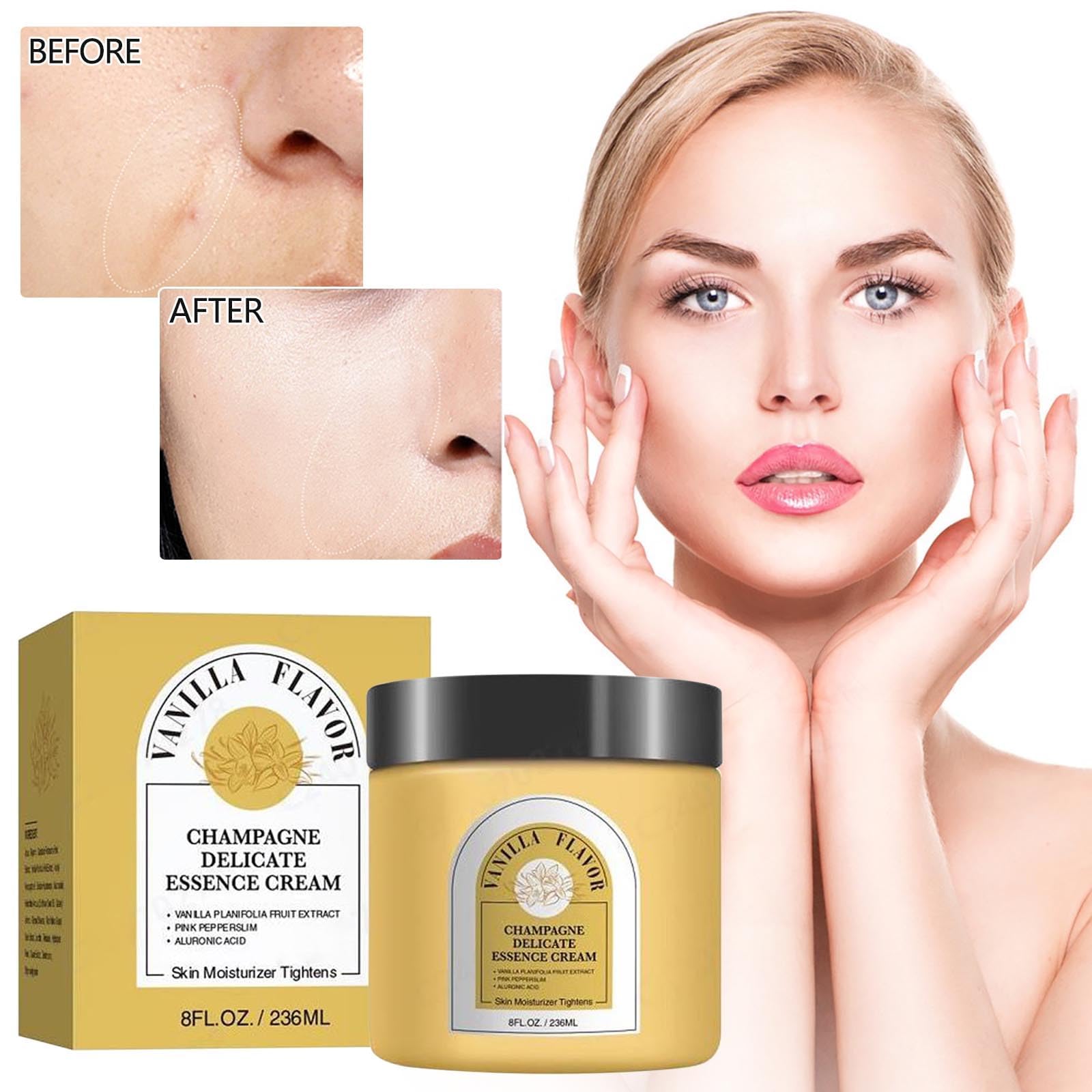 YILEST Champagne Lift Body Cream – Hydrating & Firming for Face & Body | 8 oz Vanilla