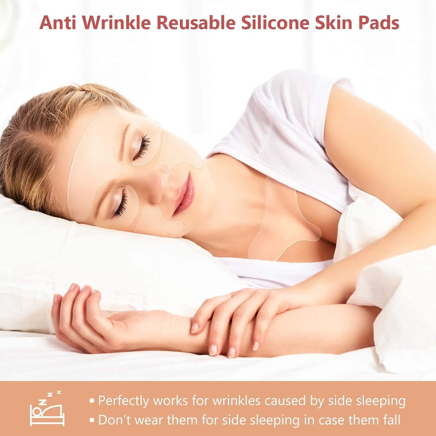 YISHIQI Neck, Chest & Face Wrinkle Patches — Reusable Silicone Pads (11 pcs)